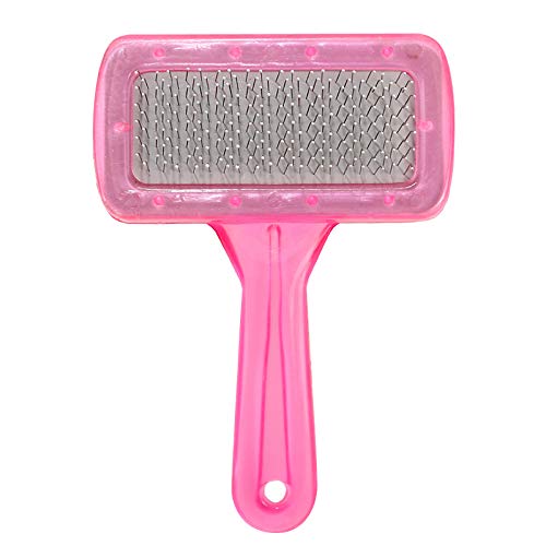Newvent Pet Grooming Brush For Dogs | Pet Hair Brush | Soft Needle Plastic Pet Dog & Cat Hair Shedding Brush (Multicolor, Pack O