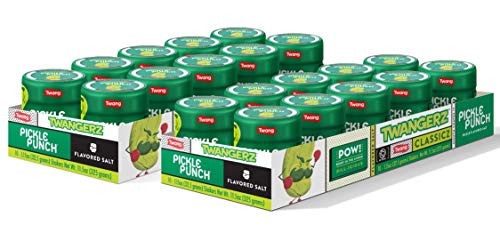 Twangerz Pickle Seasoning Salt Snack Topping, 115-Ounce Shaker (Pack Of 20)