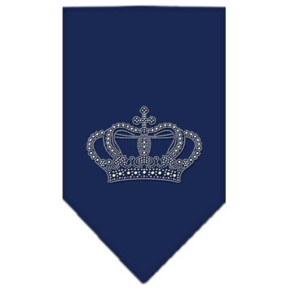 Mirage Pet Products Crown Rhinestone Bandana, Small, Purple