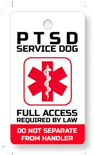 Just 4 Paws Pvc Ptsd Service Dogs Key Or Collar Tag For Ada Ptsd Service Animals (Pt21)