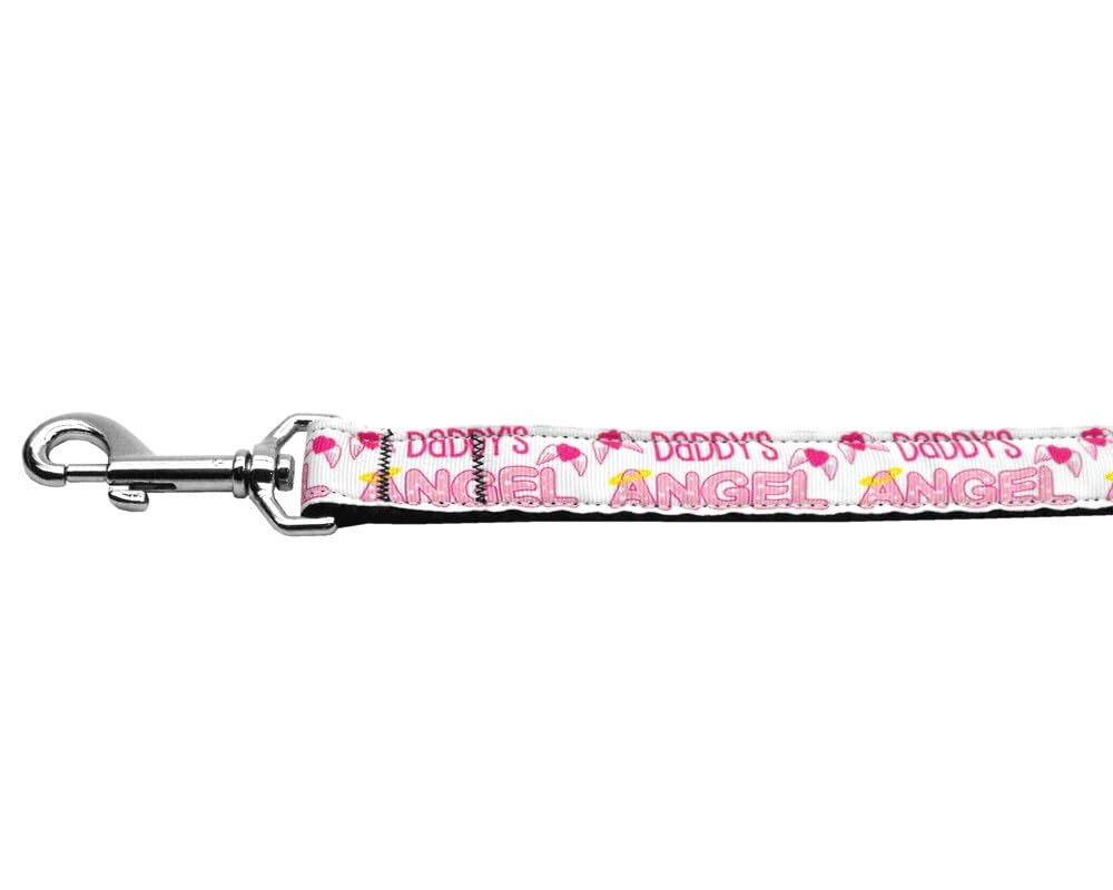 Pet Dog & Cat Nylon Collar or Leash, "Daddy's Angel" 5/8" w x 6 ft. leash