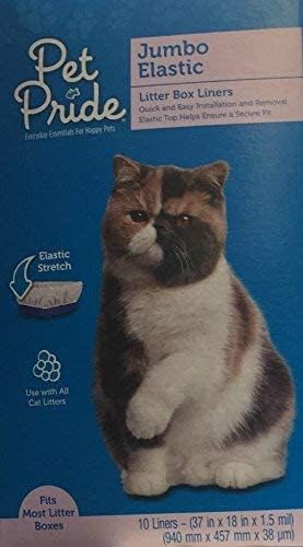 Pet Pride Jumbo Elastic Litter Box Liners (Single Box)