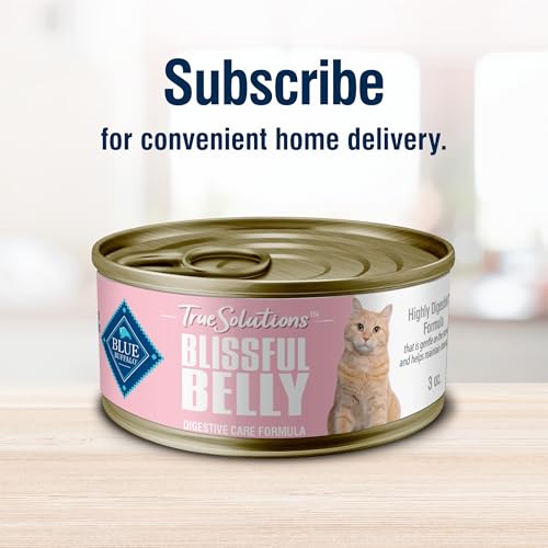 Blue Buffalo True Solutions Digestive Care Wet Cat Food for Adult Cats, Made with Natural Ingredients, Chicken, 3-oz. Cans (24 C