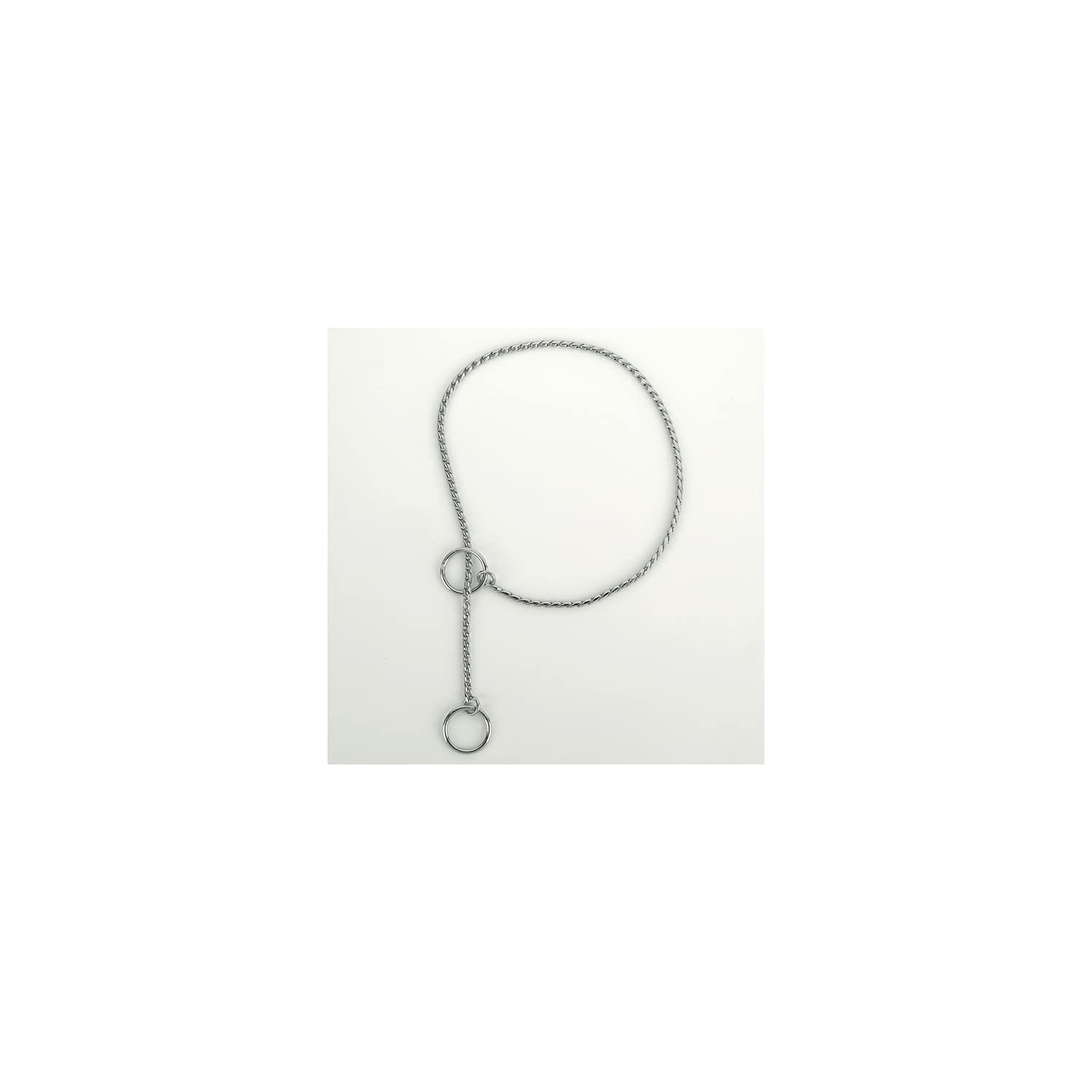 Guardian Gear Medium Chrome Snake-Chain Dog Collar, 20'
