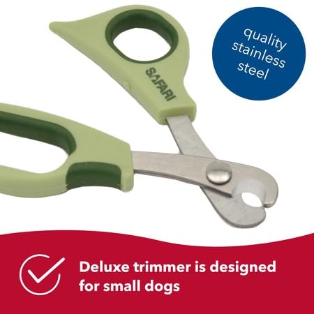 Coastal Pet Safari Dog Deluxe Nail Trimmer - Large Finger Hole And Easy Grip - Stainless Steel Pet Nail Clippers - One Size