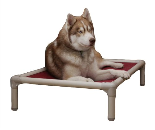 Kuranda Chewproof Bed - Almond Pvc - 44' X 27' - Sunsure Textilene - Birch