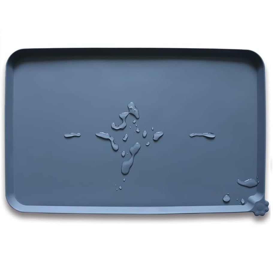 Acharaj Waterproof Dog Cat Pet Feeding Mats, Non Slip, Easy Clean Pet Dog Cat Bowl Mats Placemat (18.5 X 11.5)