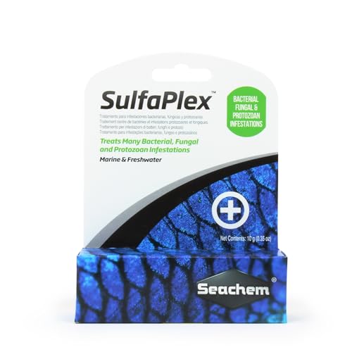 Seachem SulfaPlex Treatment - 10g, Cotton Material, White, Model 20174