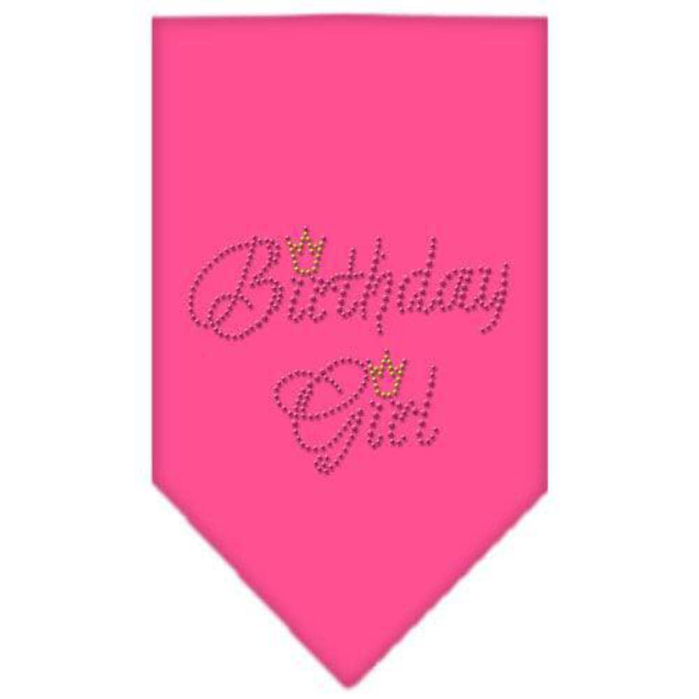 Mirage Pet Products Birthday Girl Rhinestone Bandana, Small, Purple
