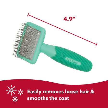 Coastal Pet Li'L Pals Dog Slicker Brush With Coated Tips - Dog Grooming Brush For Small Breeds & Puppies - One Size