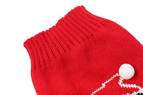 Penguin Red Christmas Holiday Festive Dog Sweater For Large Dogs, X-Large (Xl) Back Length 19'