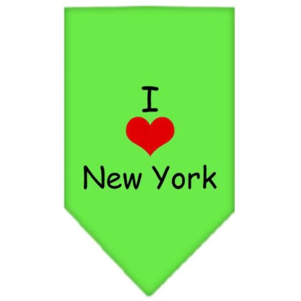 Mirage Pet Products I Heart New York Screen Print Bandana for Pets, Large, Purple