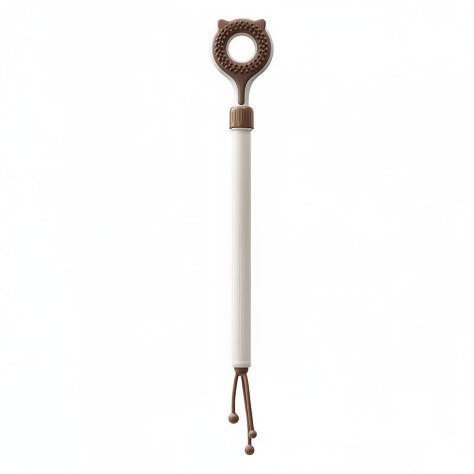 Enakshi Retractable Kitten Teaser Stick 2 In 1 Kitten Massage Wand DoubleSided Pet Massage Wand, Brown|Pet Supplies | Cat Suppl