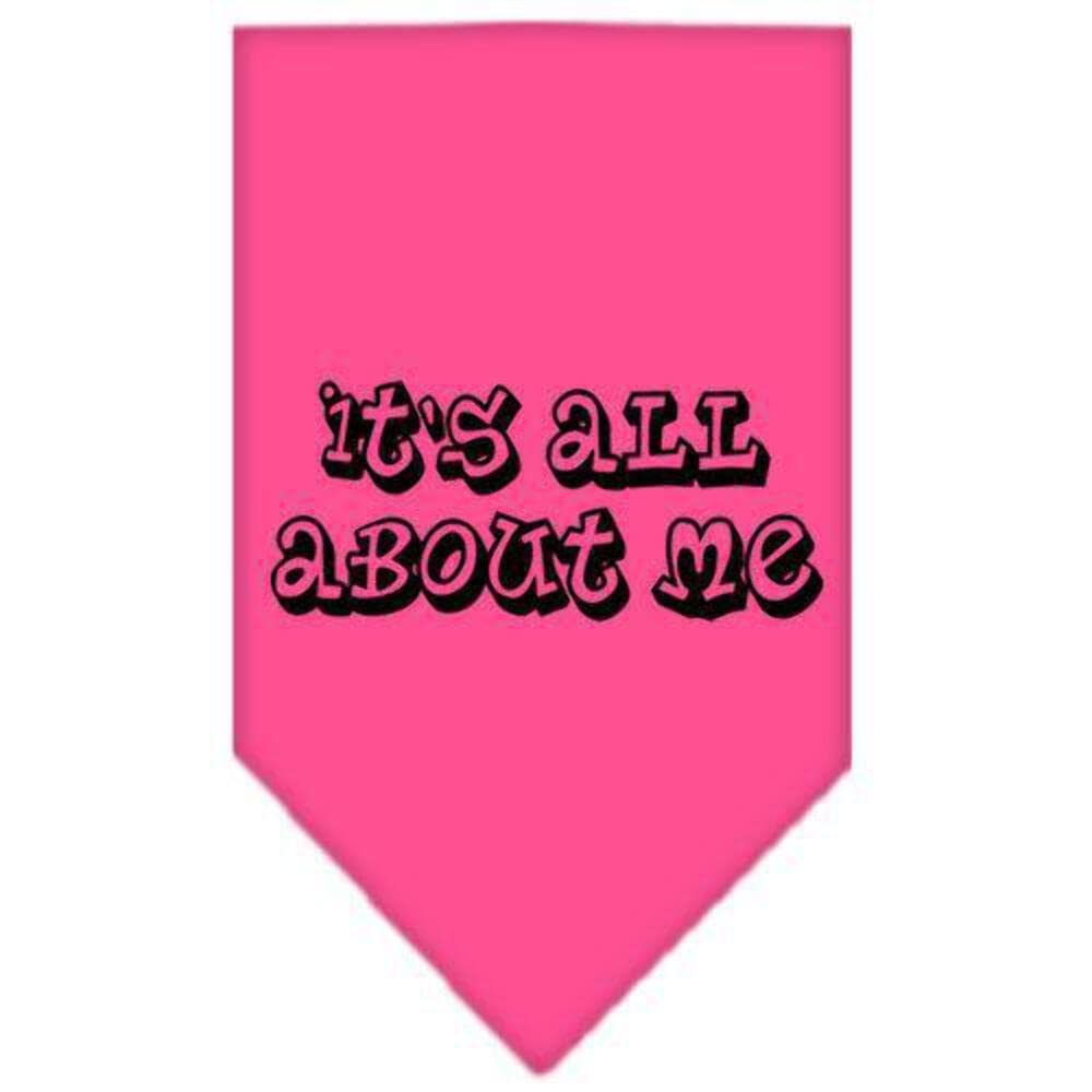 Mirage Pet Products It's All About Me Screen Print Bandana, Small, Cocoa