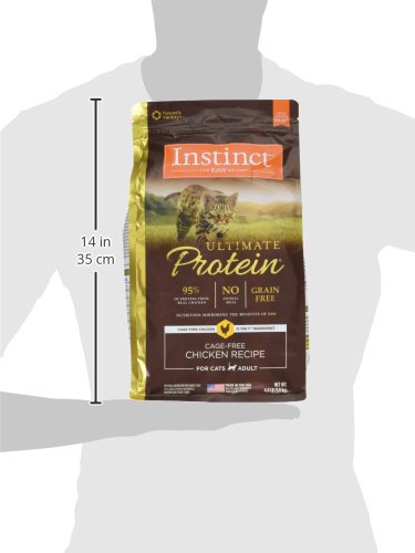 Instinct Ultimate Protein Grain Free Cage Free Chicken Recipe Natural Dry Cat Food, 4 lb. Bag