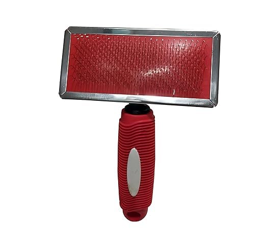 Pets Empire Self Cleaning Pet Grooming Brush For Dogs & Cats | Pets Brush With Stainless Steel Teeth | Suitable For Small Hair |