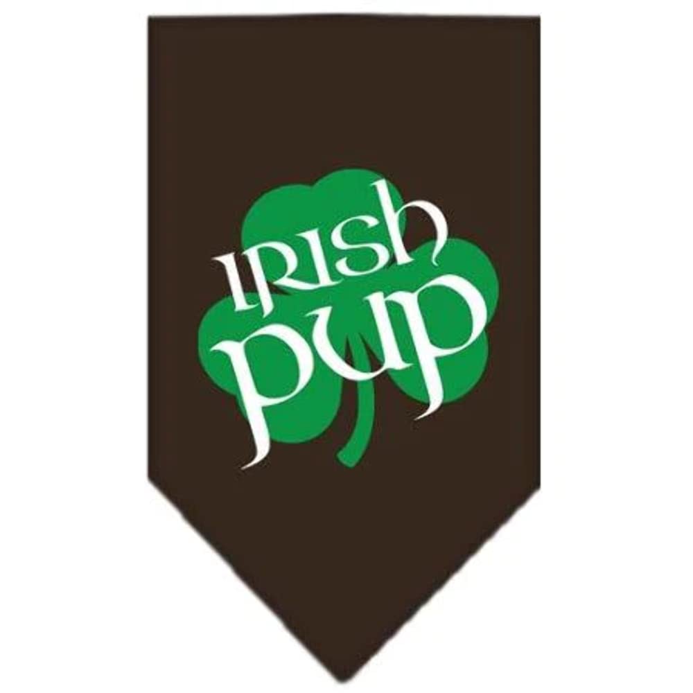 Mirage Pet Products Irish Pup Screen Print Bandana, Small, Cocoa