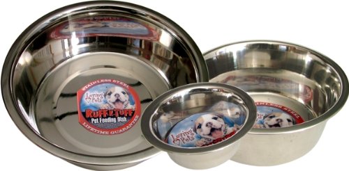 Loving Pets Standard Stainless Dish Dog Bowl, 5-Quart