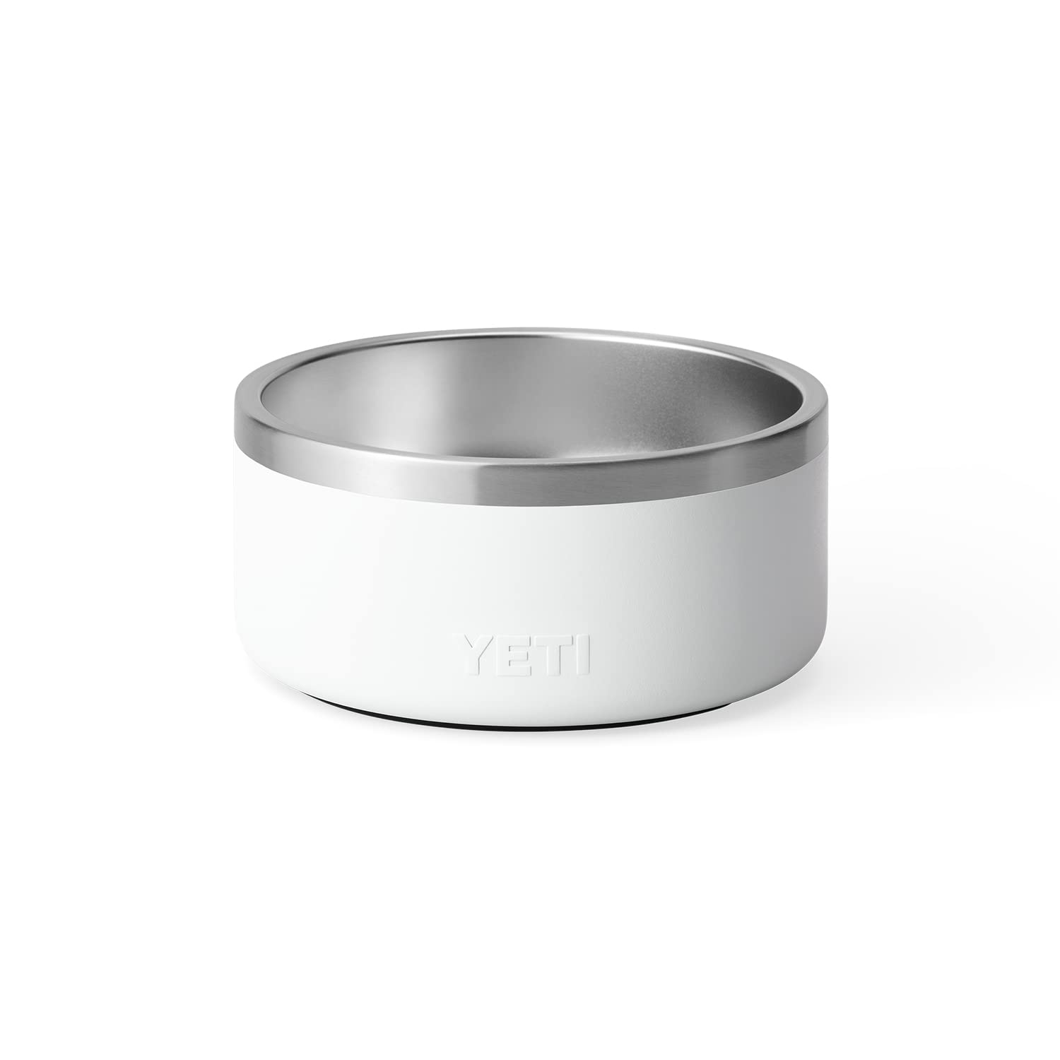 YETI Boomer 4, Stainless Steel, Non-Slip Dog Bowl, Holds 32 Ounces, White