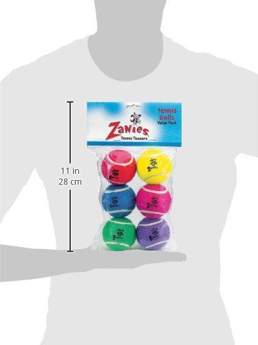 Zanies Tennis Ball Teasers Assorted 6 Pack