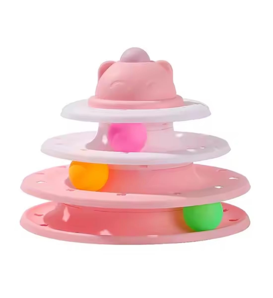 Kittupet Toys For Cats  Fun Pet Turntable With Teaser Stick,Smart Toy From Kitten With 3 Moveable Balls,Pet Supplies For Huntin