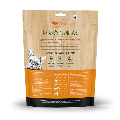 Nature's Advantage Freeze-Dried Raw Duck & Pheasant Dog Food Mini Nibs, Grain Free, 14 oz