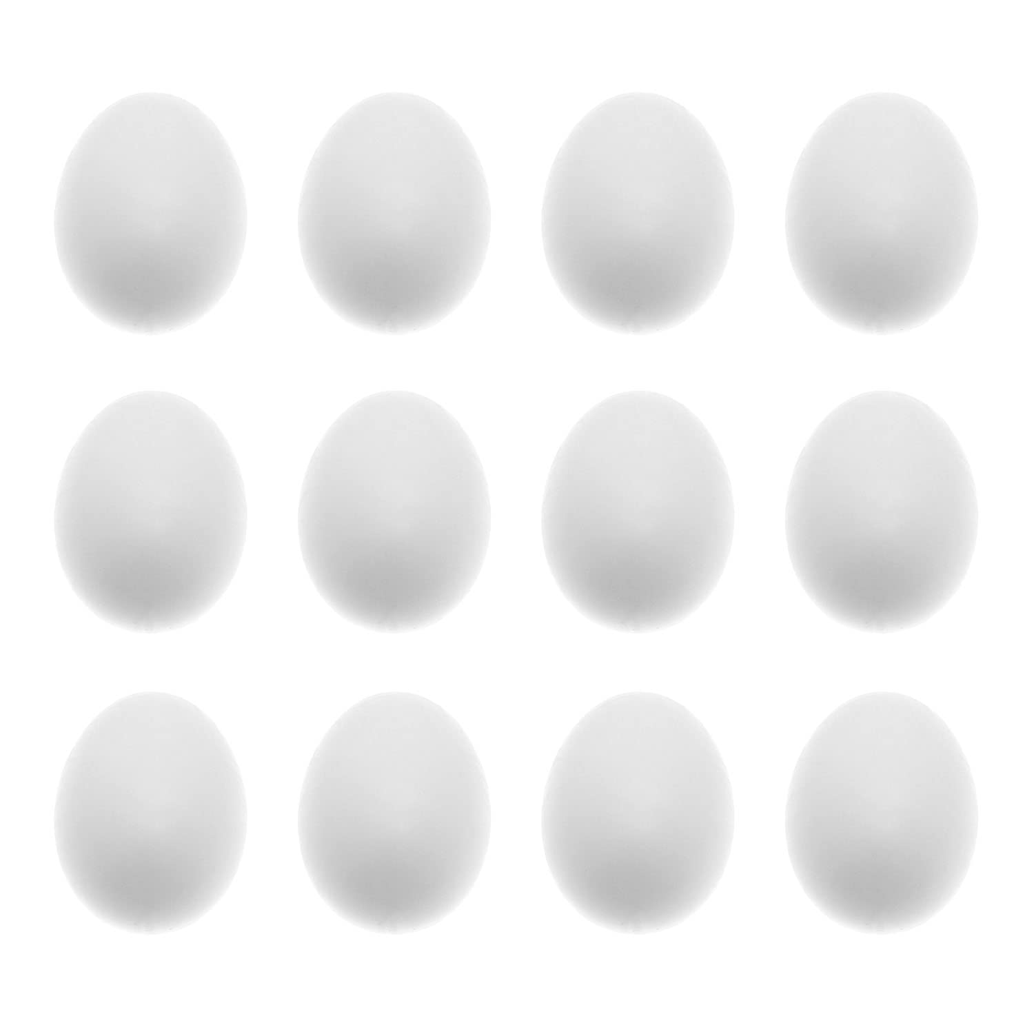 Maxmoral 12Pcs Fake Eggs Plastic False Pigeon Eggs For Hatch Breeding Supplies Solid Pigeon Fake Egg Pigeon Hatching Supplies