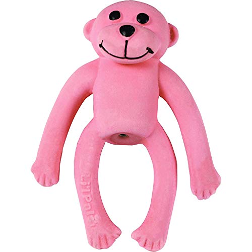 Coastal Pet Products Lil Pals Latex Monkey Dog Toy Pink, 4-Inch Long - (1-Unit)