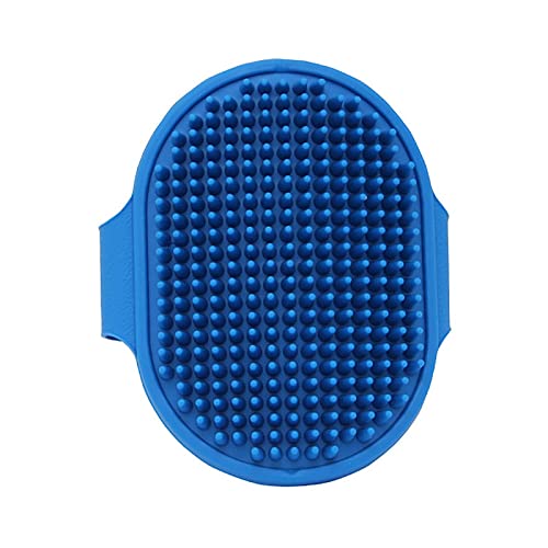 Psk Pet Mart Dog Grooming Brush, Pet Shampoo Bath Brush Soothing Massage Rubber Comb With Adjustable Ring Handle For Long Short 