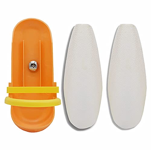 5.9-6.53 Large Bird Cuttlebone for Parakeets, Cuddle Bone with Plastic Holder, Cuttlefish Bone for Sharp Beaks, Natural Birds Ca