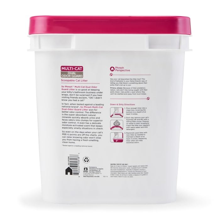 So Phresh Dual Odor Guard Scoopable Cat Litter 30 lbs.