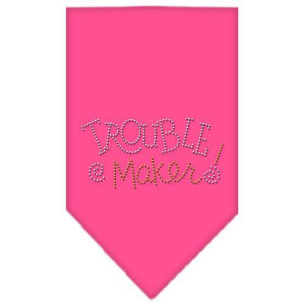 Mirage Pet Products Trouble Maker Rhinestone Bandana, Small, Purple
