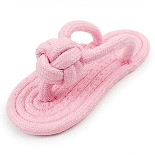 Furry Critters Dog Cotton Rope Dog Toy Slipper Shoes Shape Pet Dog Biting Chew Pet Toy  1 Piece  Color May Vary