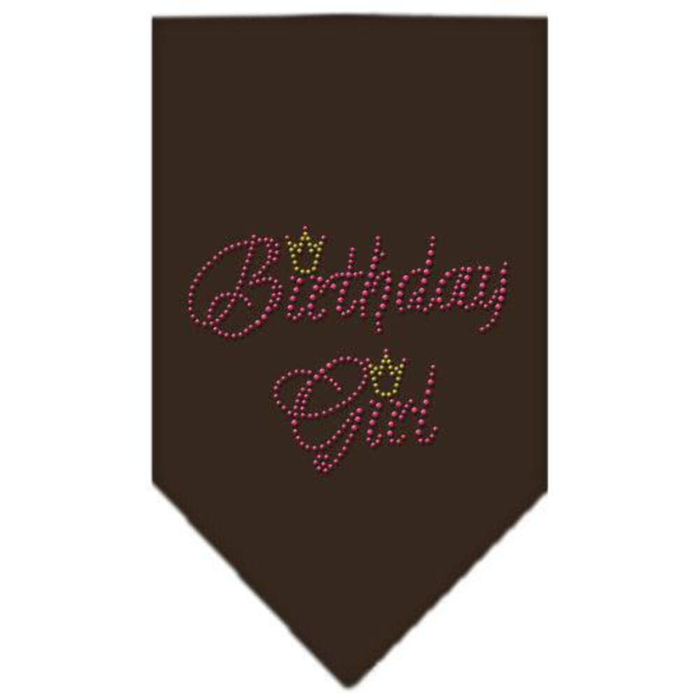 Mirage Pet Products Birthday Girl Rhinestone Bandana, Small, Purple