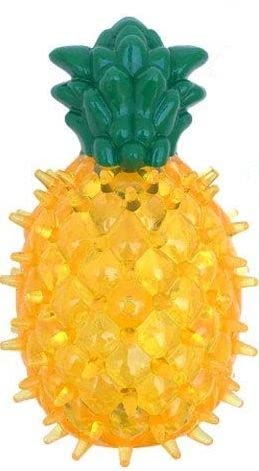 Rvpaws Pineapple Fruit Squeaky Dog Chew Toy Green 65 Gm Rubber Squeaky Toy, Chew Toy For Dog