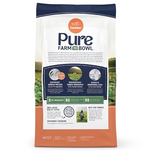 Canidae Pure Grain Free Dry Puppy Food, Real Salmon & Sweet Potato, 4 lbs.
