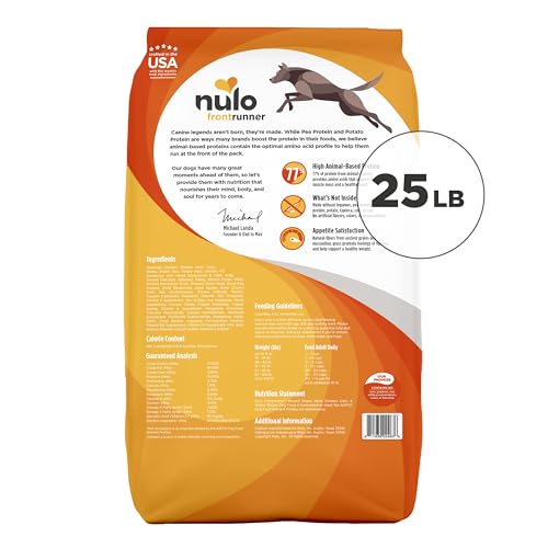 Nulo Frontrunner Ancient Grains High-Protein Dog Food, Chicken, Oats, & Turkey Recipe- Natural Dry Dog Food with Probiotics, Gra