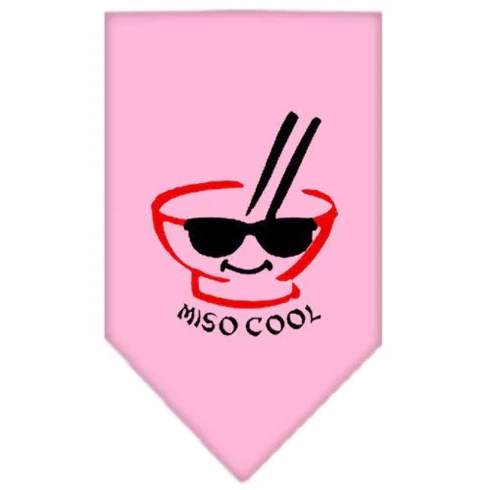 Mirage Pet Products Miso Cool Screen Print Bandana, Small, White