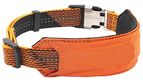 Pet Life Geo-Prene Shock Absorbing Neoprene Reflective Dog Leash And Collar, Md, Orange