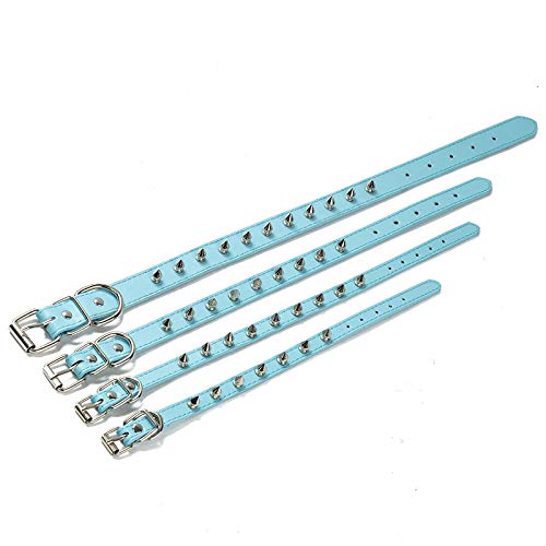 Spiked Dog Collar For Small Dogs, Girl'S Spike Cat Collars Pu Leather Mushrooms Rivet Studded Spiky Puppy Collars For Xs Small D