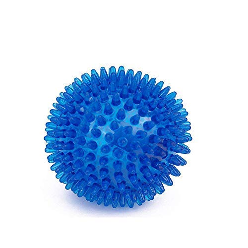 Black Dog 100% Durable Tpr Bouncy Floating Teeth Cleaning Spiky Ball Squeaky Toy For Dogs