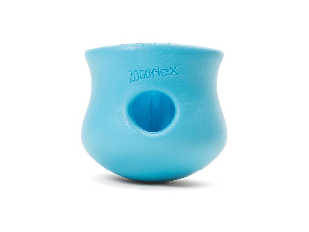 WEST PAW Zogoflex Toppl Interactive Treat Dispensing Dog Puzzle Play Toy, 100% Guaranteed Tough, It Floats!, Made in USA, Small,