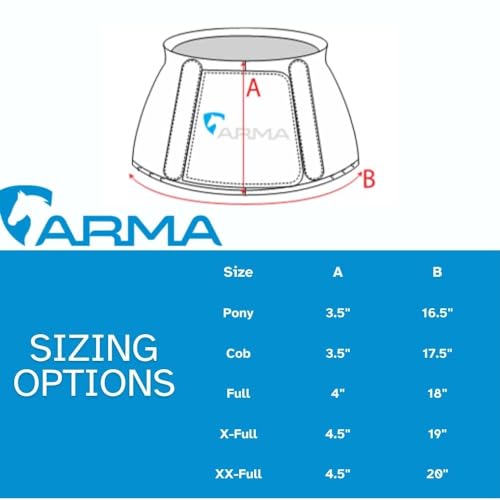 Arma Over Reach Horse Bell Boots (White, Cob)