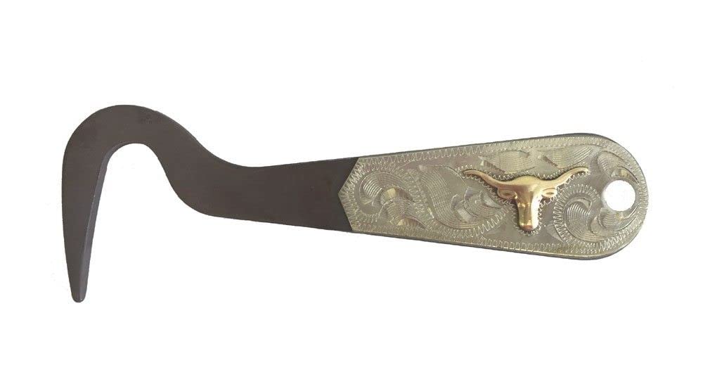 Aj Tack Antique Brown Steel Hoof Pick Shooter Bullet Trail