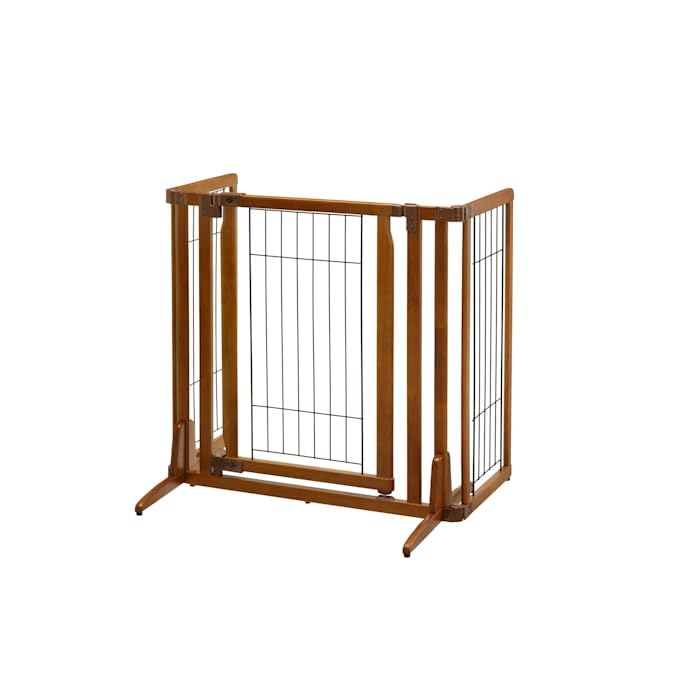 Richell Premium Plus Freestanding Pet Gate, 63'' L X 26'' W