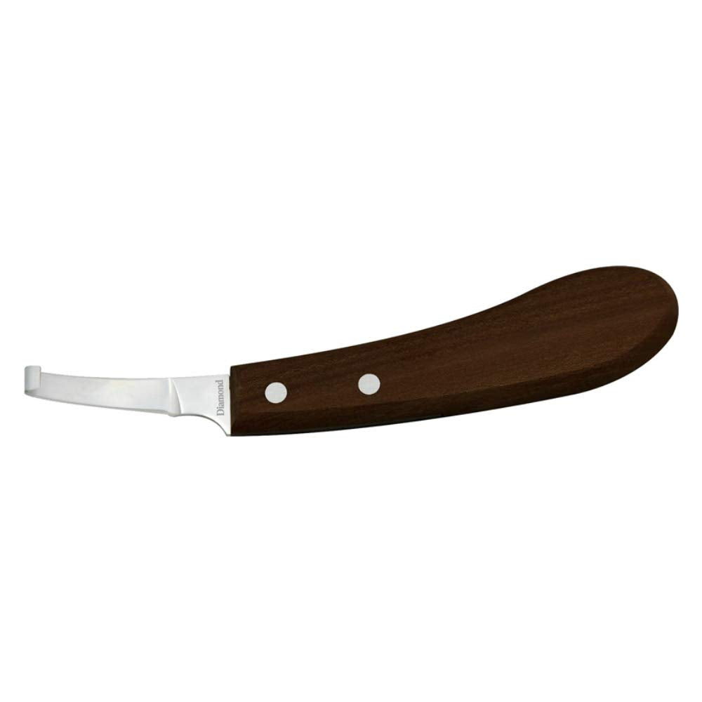 Diamond Farrier Rh Right Hand Narrblade Hoof Knife, Narrow, Plain