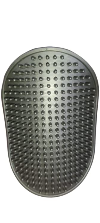 Dog Trust Bath & Deshedding Hand Brush For Dogs & Cats I Massage Rubber Bristles Comb For Pets I Pet Shampoo Washing,Soothing Ma