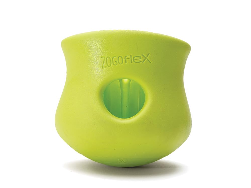 WEST PAW Zogoflex Toppl Interactive Treat Dispensing Dog Puzzle Play Toy, 100% Guaranteed Tough, It Floats!, Made in USA, Large,