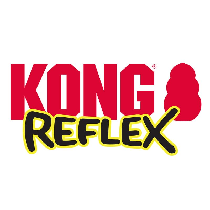 Kong Reflex Ball Durable Flexible Bounce Dog Toy (Large)