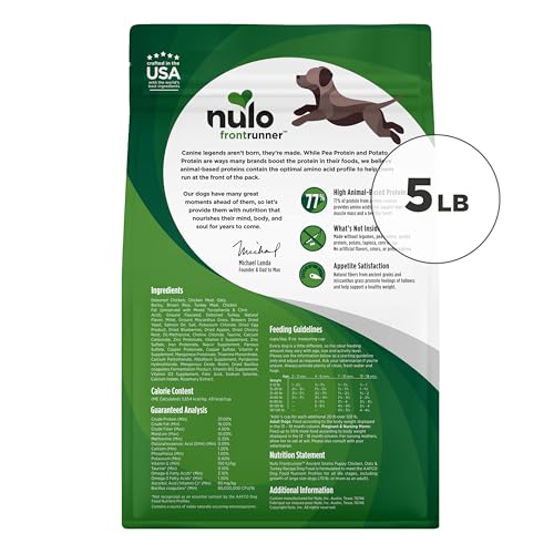 Nulo Frontrunner Ancient Grains High-Protein Puppy Food, Chicken, Oats, & Turkey Recipe- Natural Dry Puppy Food with Probiotics,
